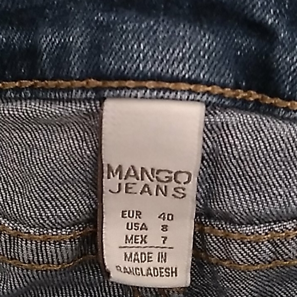 Mango Alice Women Slim Blue Jeans - Picture 3 of 11